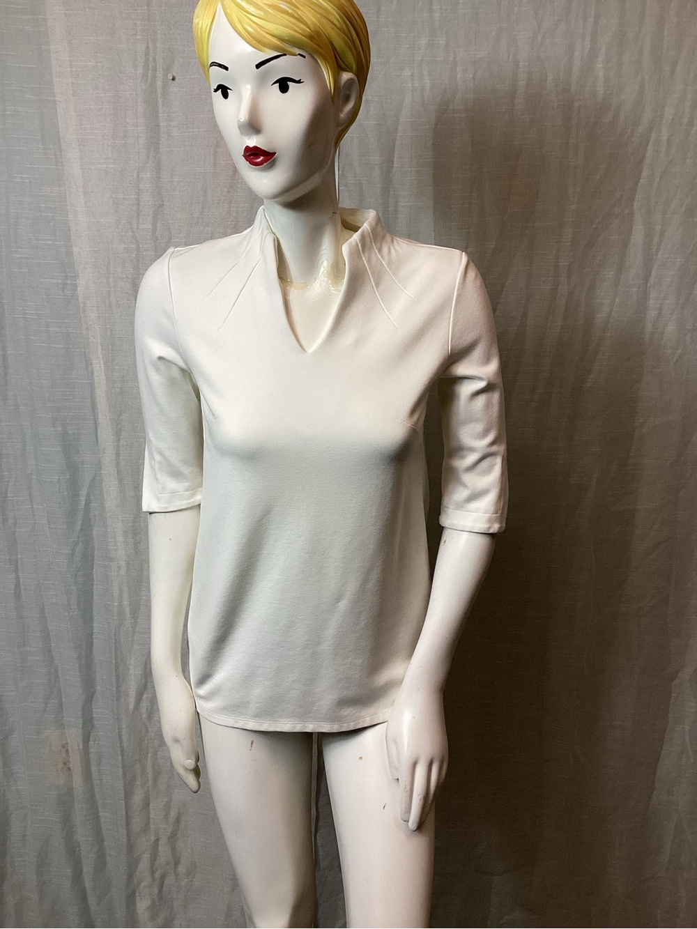 Jude Connally White Tunic Top; Size: XS